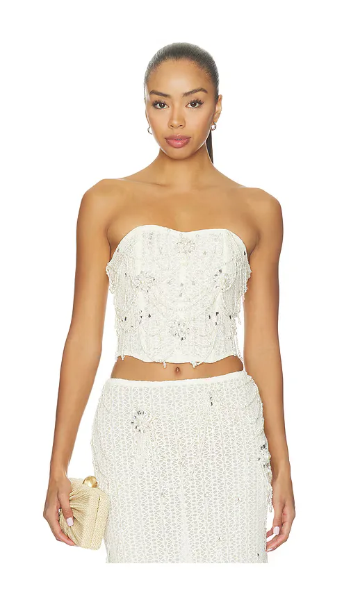 Pearl Mesh Top by PatBO