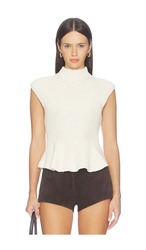 Prina Peplum Sweater by Tularosa