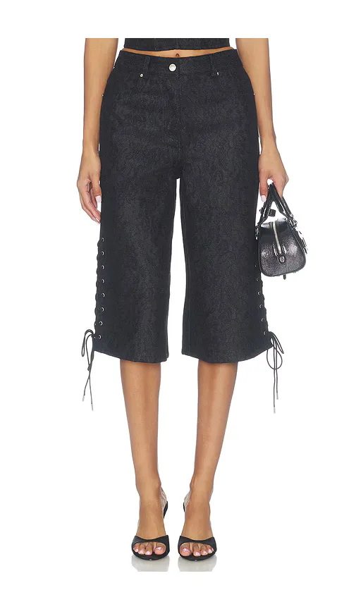 Lace Denim Culotte by fleur du mal