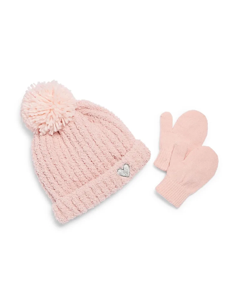 Cozy Rib Knit Two Piece Hat & Mittens Set by Capelli
