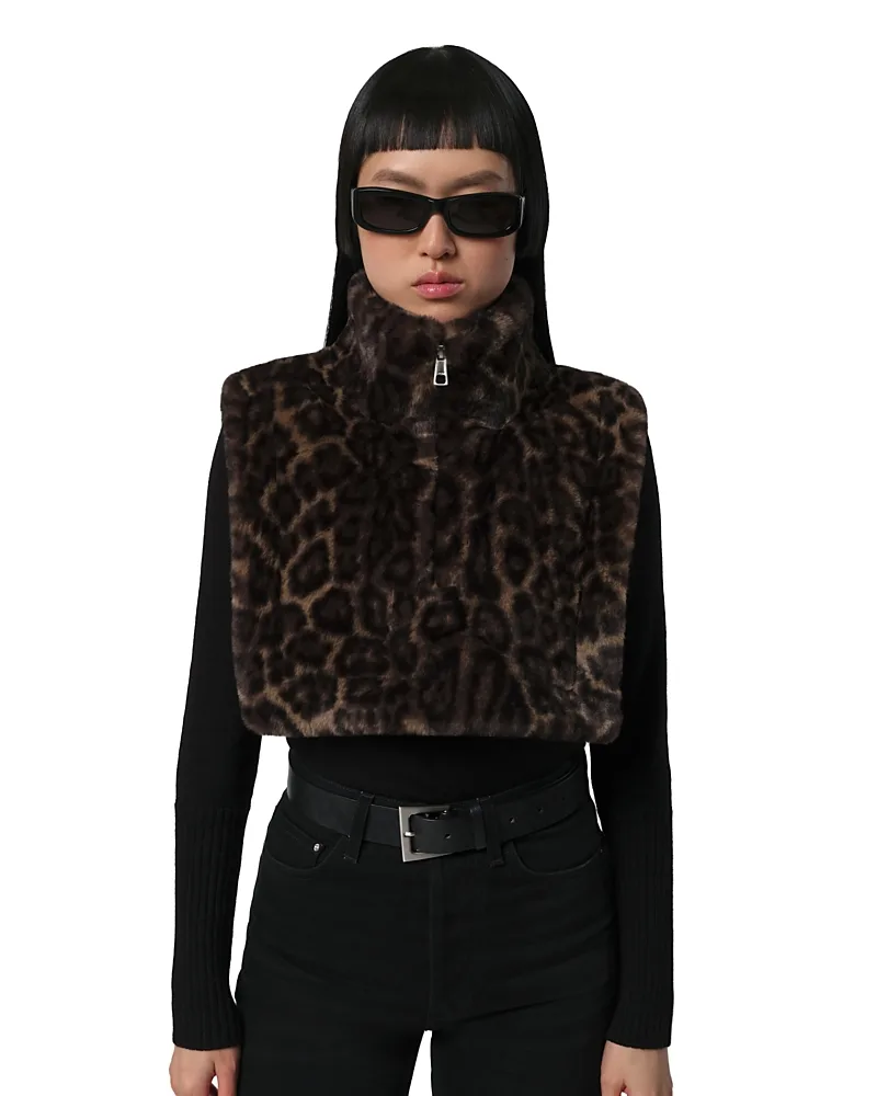 Jamie Faux Fur Zip Dickey by Apparis