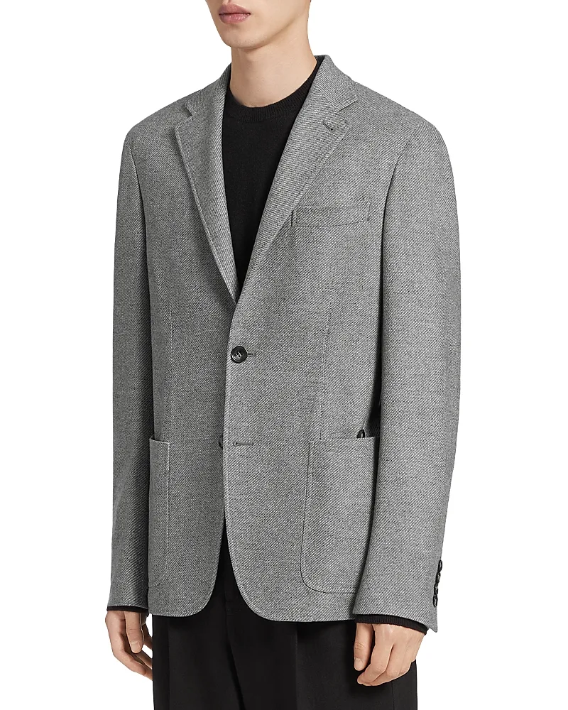 Melange Trofeo Wool & Cashmere Blazer by Zegna