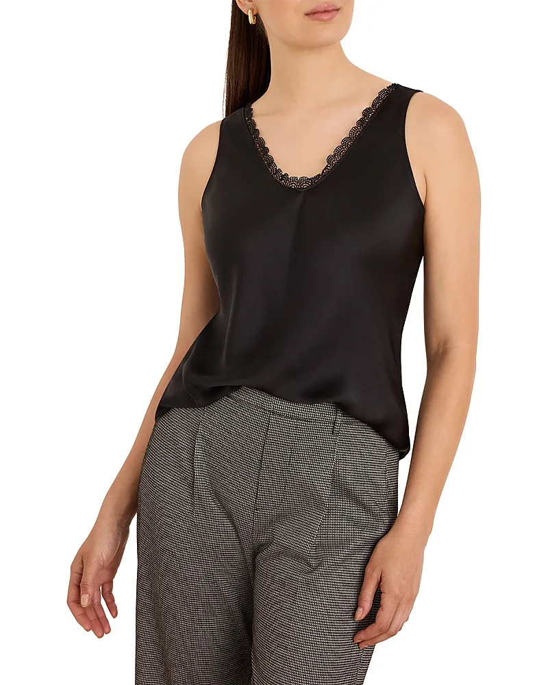 Day Gloss Lace Trim Tank by Nic+Zoe