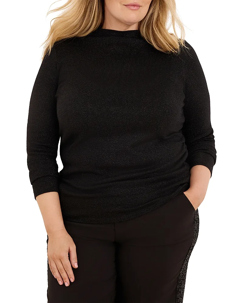 Everyday Sparkle Ruched Top by Nic+Zoe