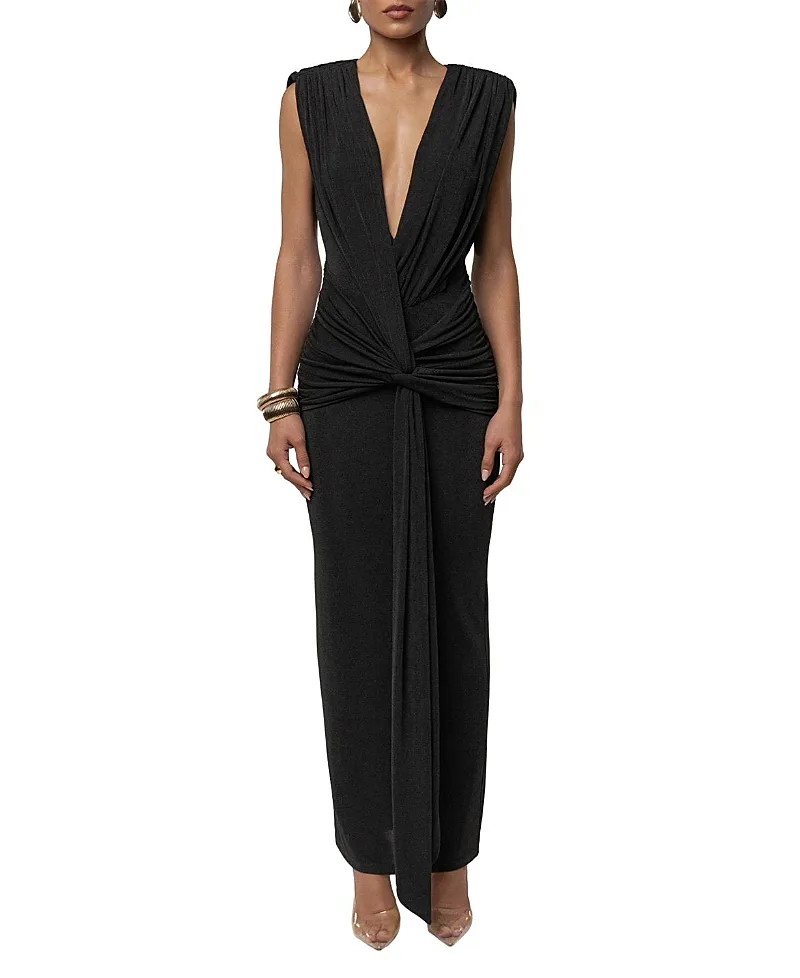 Palma Plunge Maxi Dress by Jluxlabel