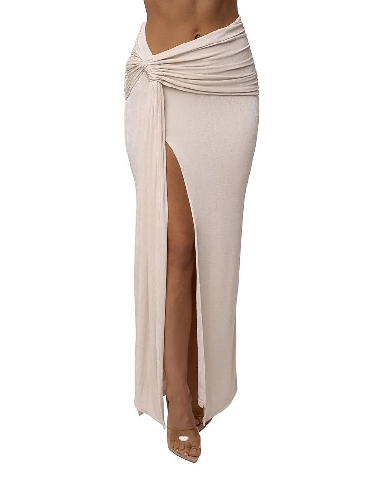 Muse Draped Maxi Skirt by Jluxlabel