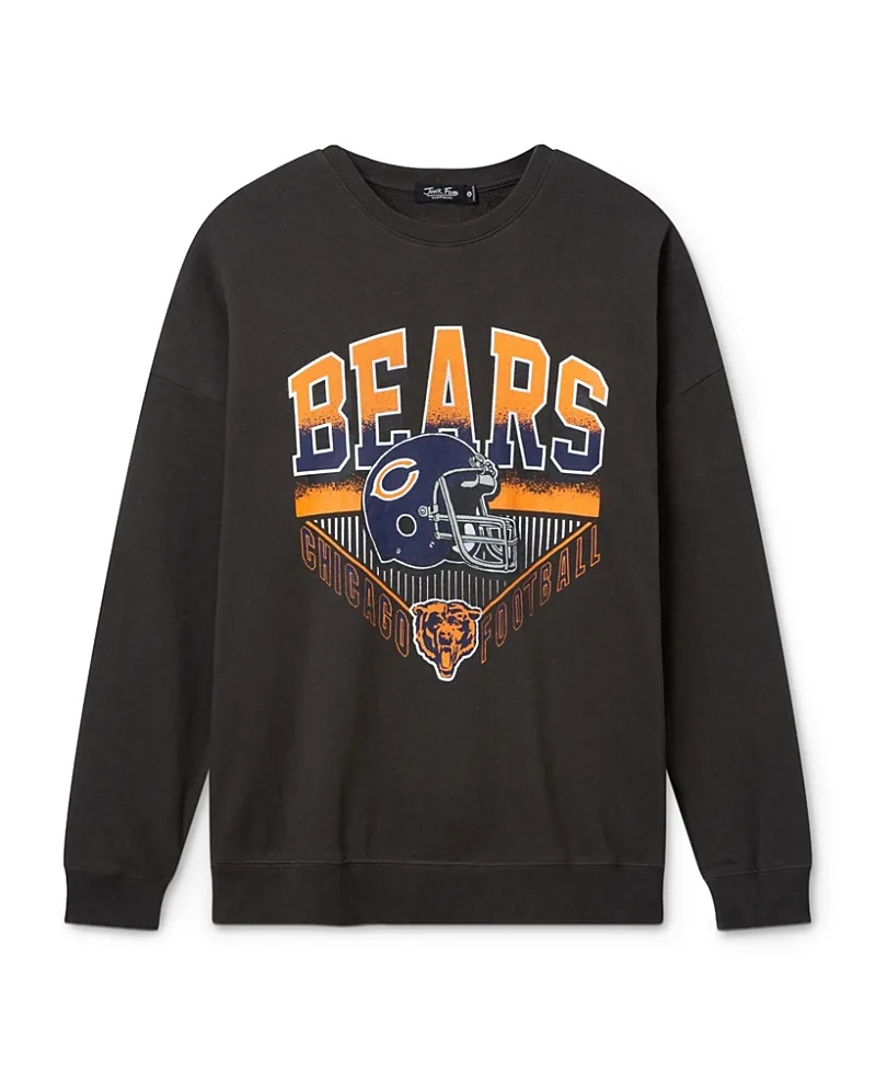 Nfl Chicago Bears Drop Shoulder Crew Fleece by Junk Food