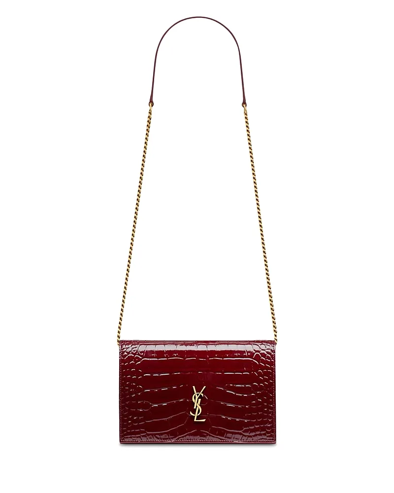 Cassandre Envelope Chain Leather Wallet by Saint Laurent