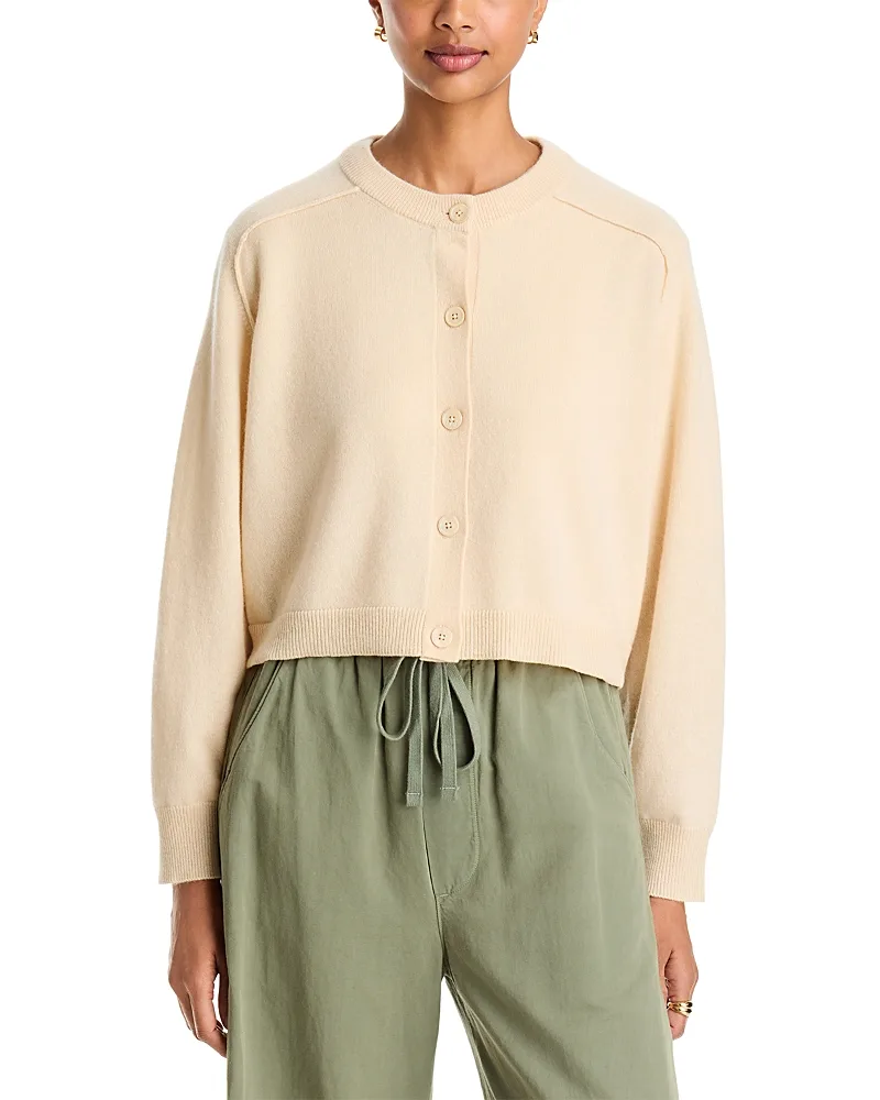 Filatures Cashmere Crewneck Cardigan by Majestic