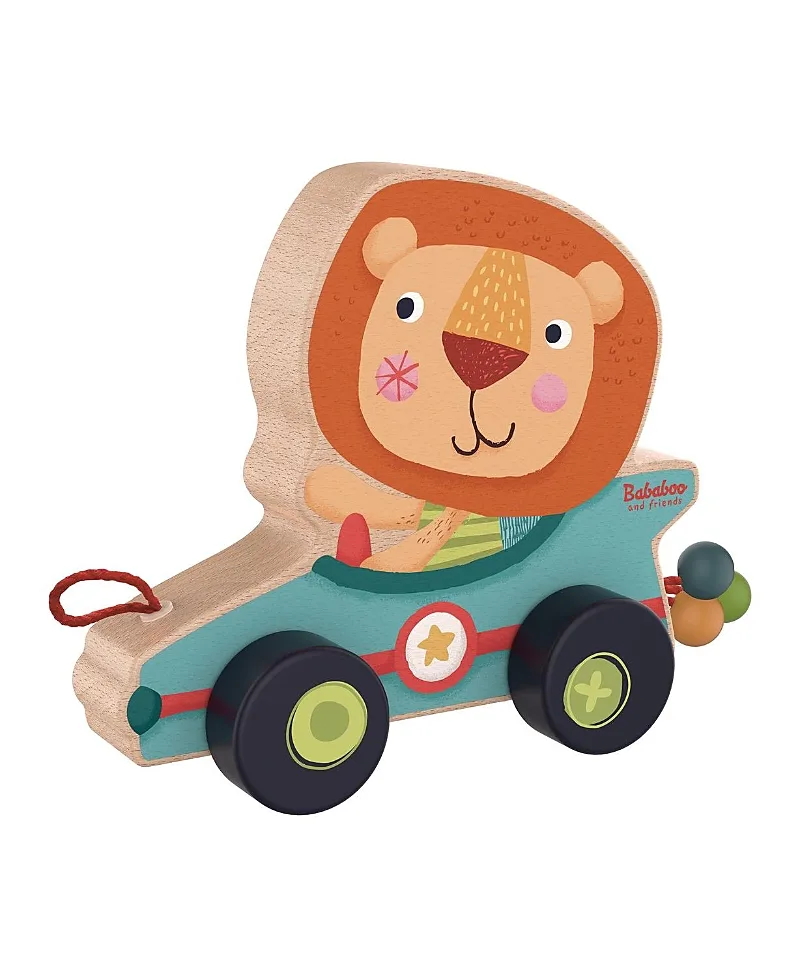 Lion Push and Pull Toy by Bababoo And Friends