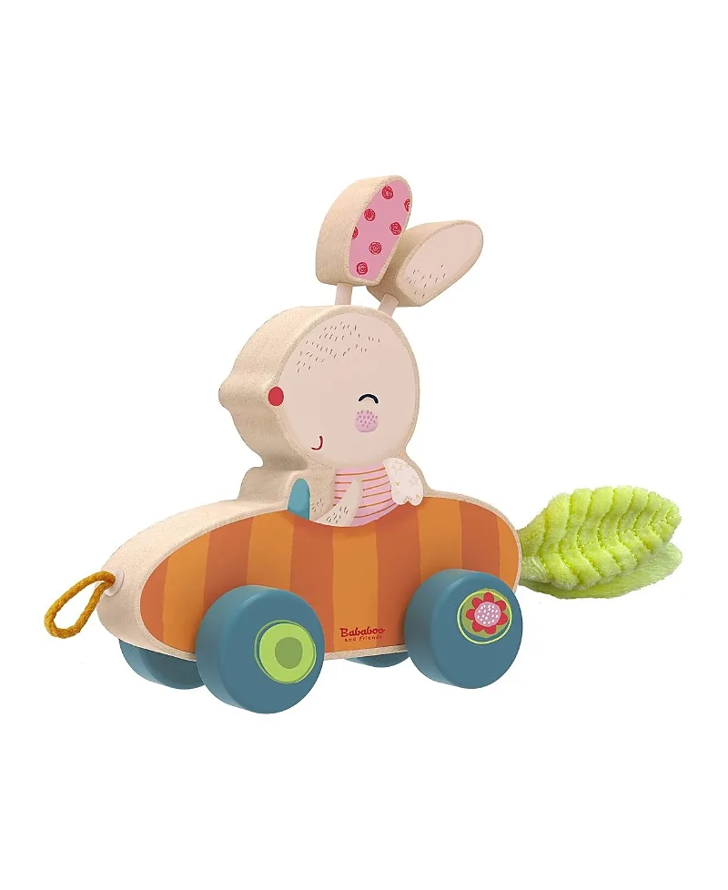 Pippa Bunny Push and Pull Toy by Bababoo And Friends