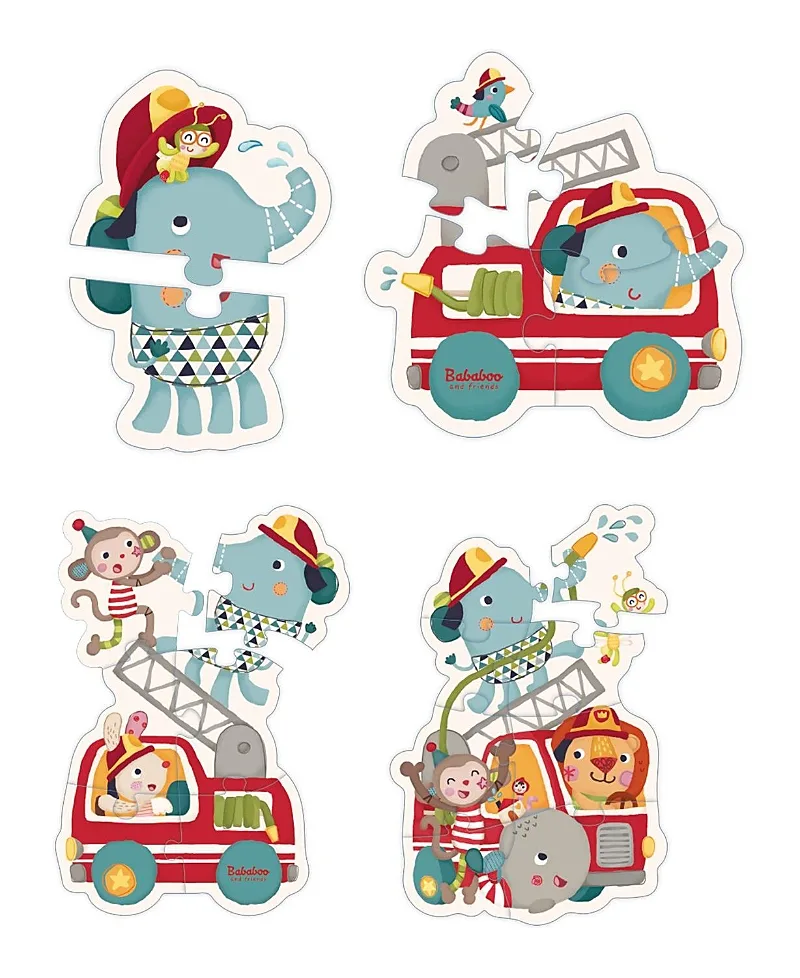 Lolo Elephant Fire Fight Figure Puzzle by Bababoo And Friends