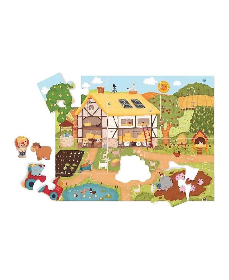 Happy Farm Activity Story Puzzle by Bababoo And Friends