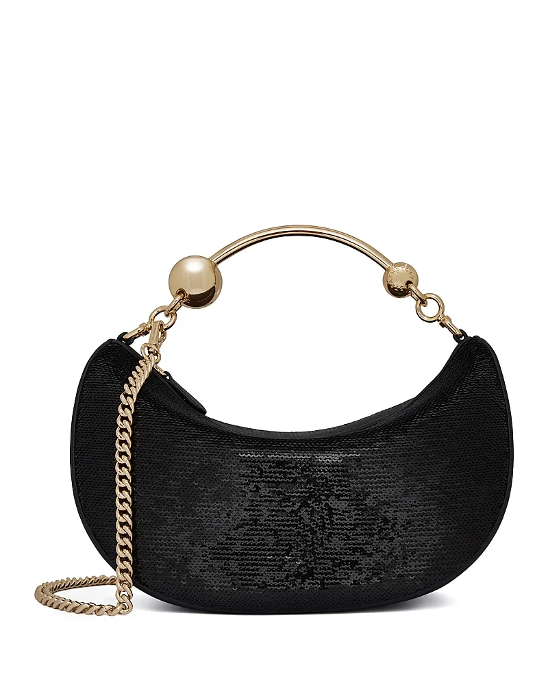 Strathberry Crescent Moon Mini Sequin Crossbody by Strathberry