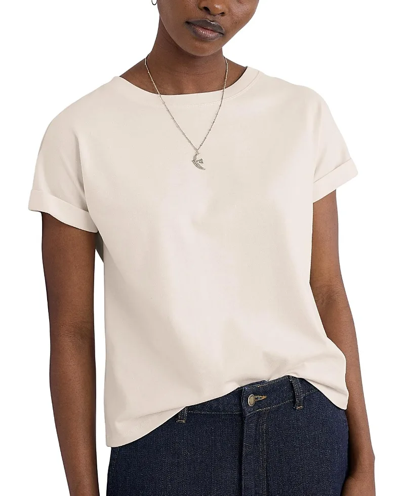 Seasalt Cornwall Porthzennor Crew-Neck T-Shirt by Seasalt Cornwall