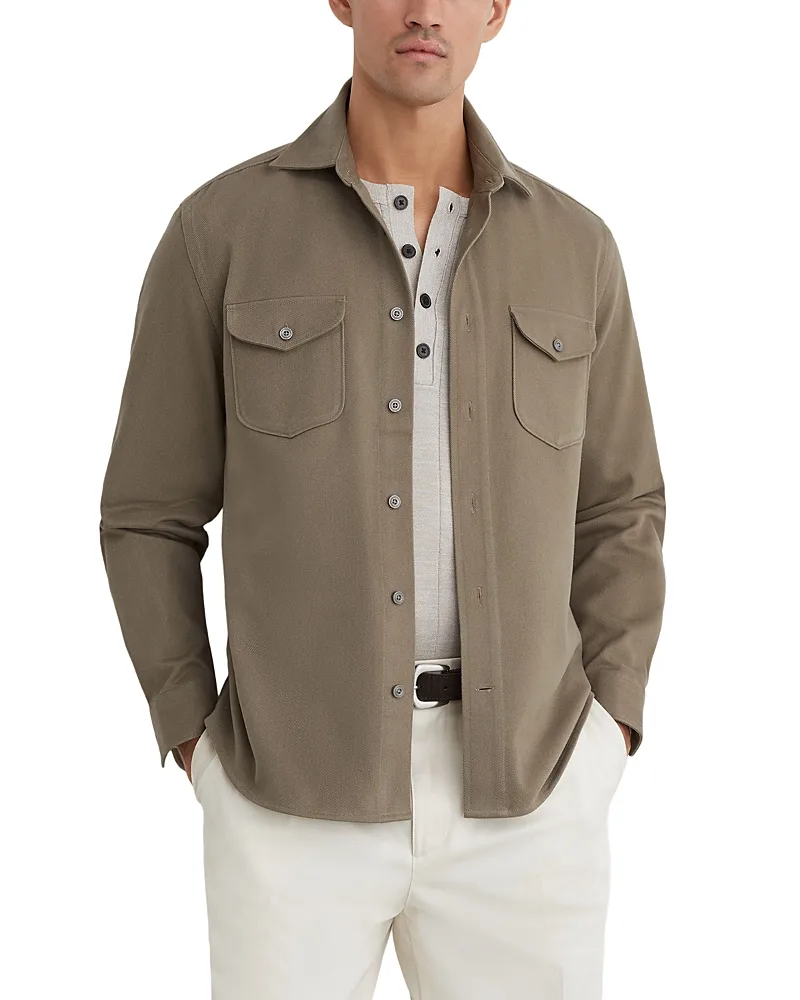 Astra Cotton Twin Pocket Shirt - Stone