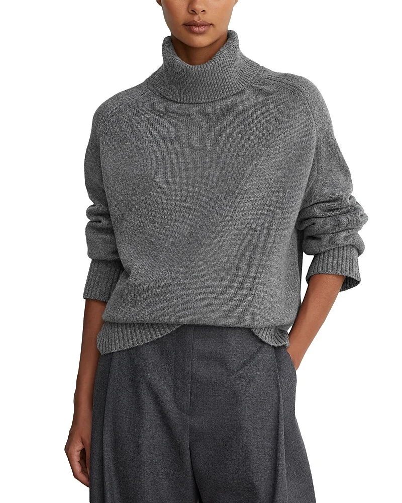 Reiss Harriet Wool & Cashmere Turtleneck Sweater