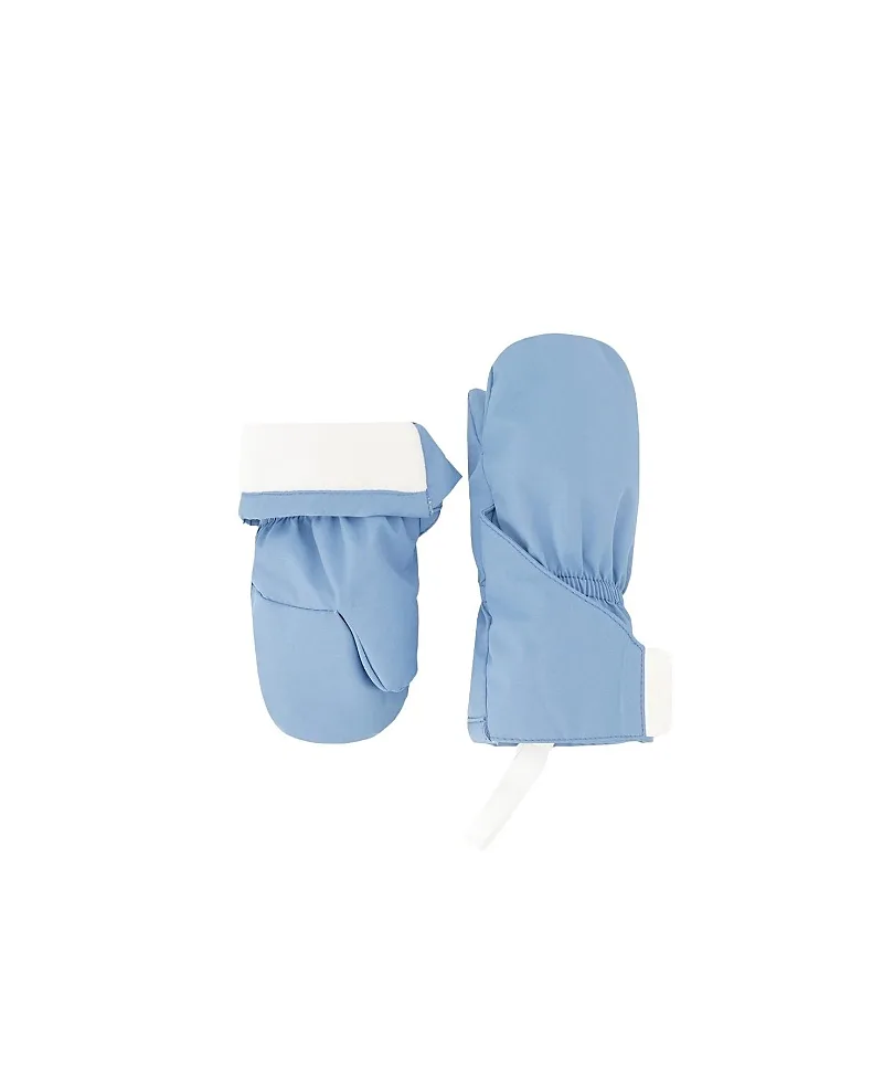 Lined Extended Cuff Connector String Mittens by Deux Par Deux