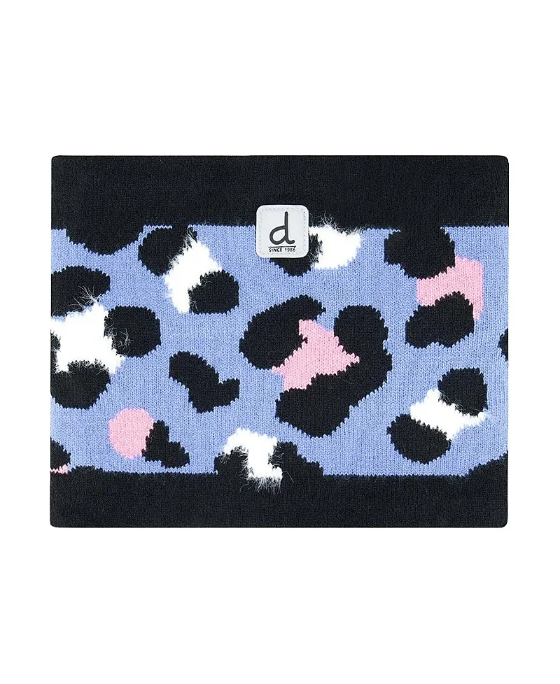 Jacquard Fleece-Lined Knit Neckwarmer by Deux Par Deux