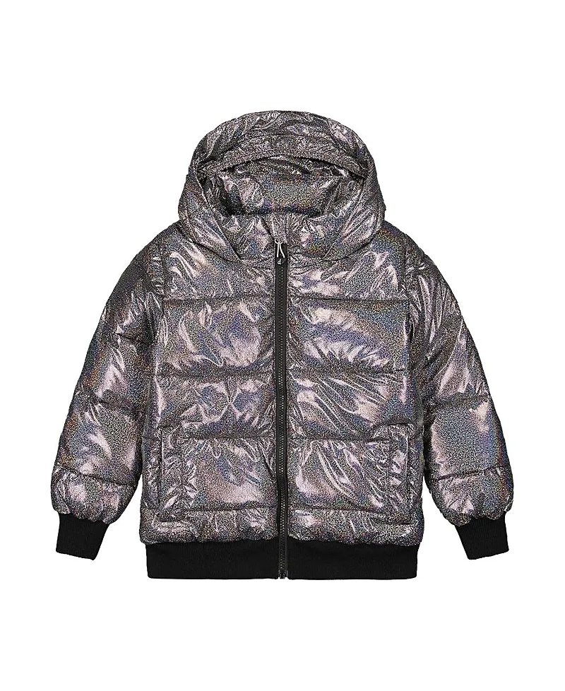 Fleece Lined Removable Faux Fur Winter Puffy Jacket by Deux Par Deux