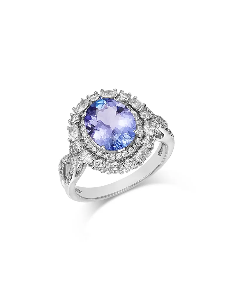 Diamond & Tanzanite Ring in 14K White Gold by Bloomingdales Fine Collection