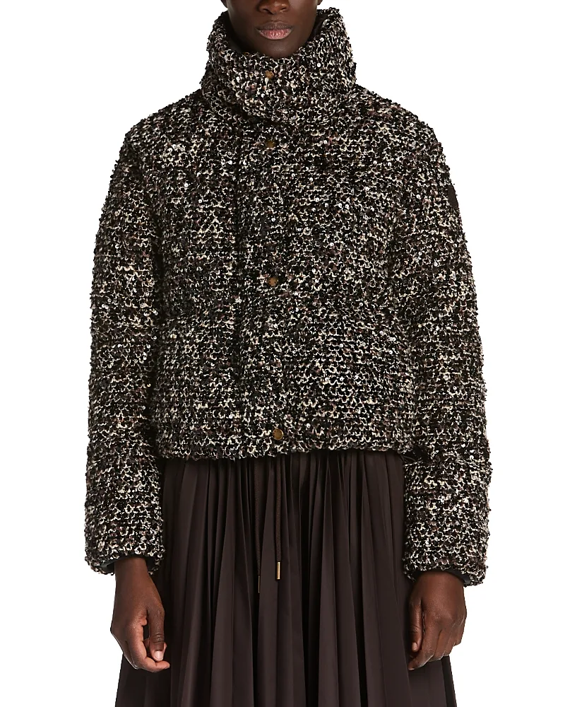 Poetique Mixed Media Down Jacket by Moncler