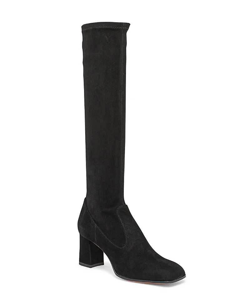 Knee-High Suede Boots by Santoni