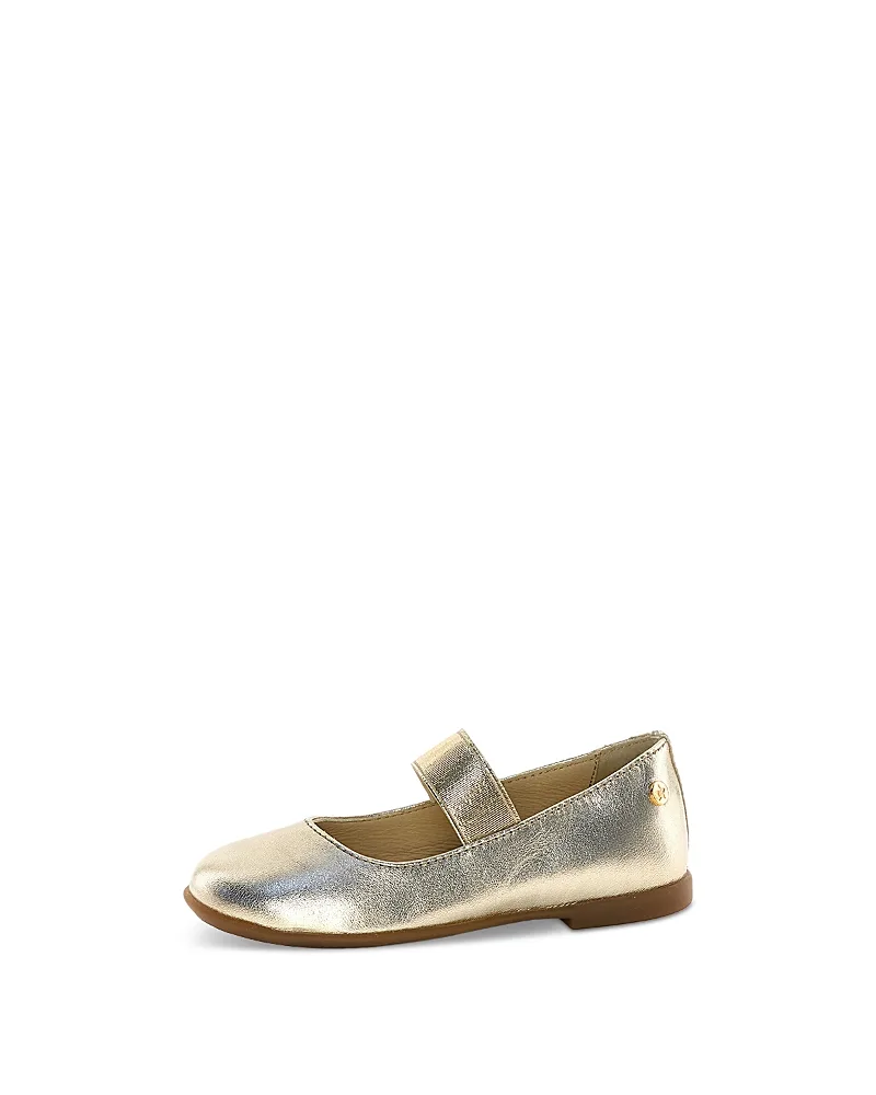 Valy Metallic Leather Mary Janes by Naturino