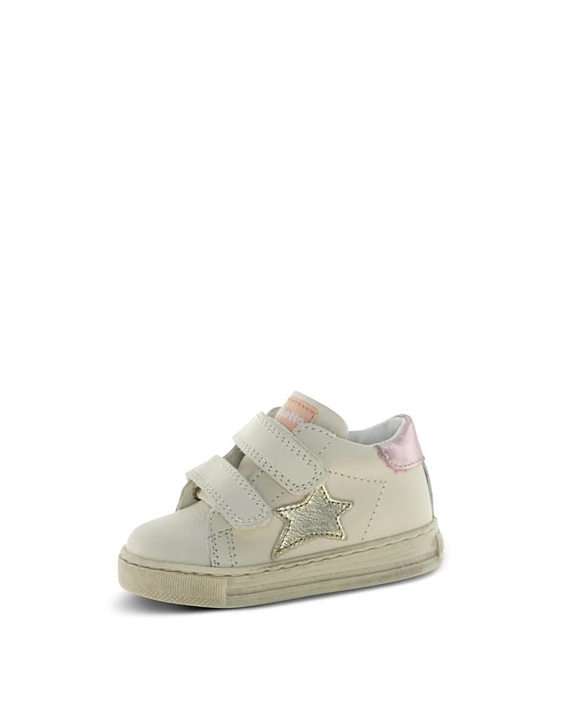 Sasha Leather Grip-Tape Star Sneakers by Naturino