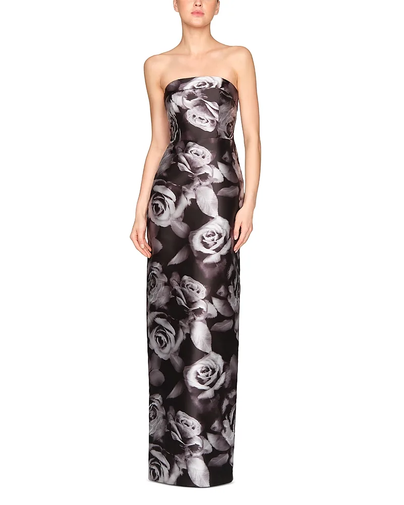 Cleo Strapless Column Gown by Theia