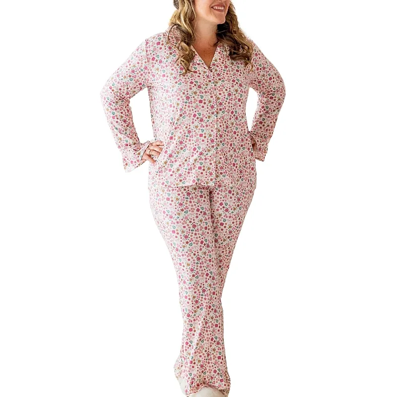 Berry Floral Lounge Set by Sweet Wink