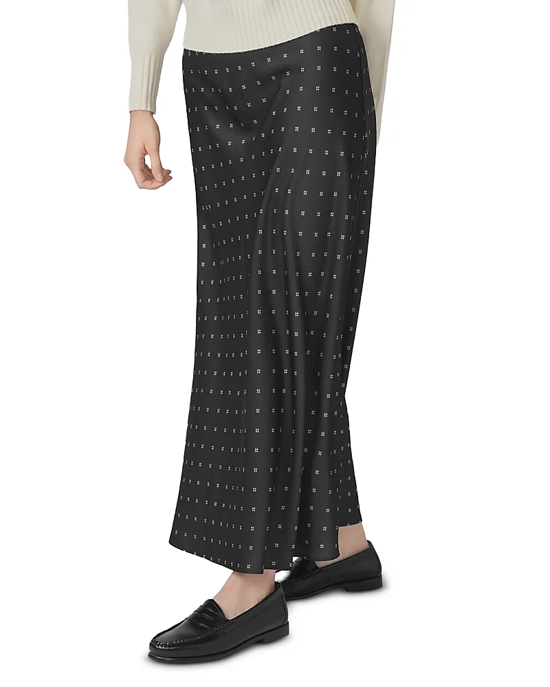 Satin a Line Slip Skirt by Point