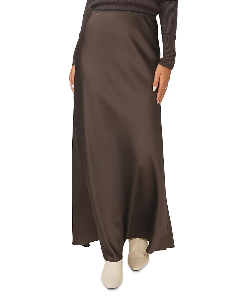 Satin a Line Slip Skirt