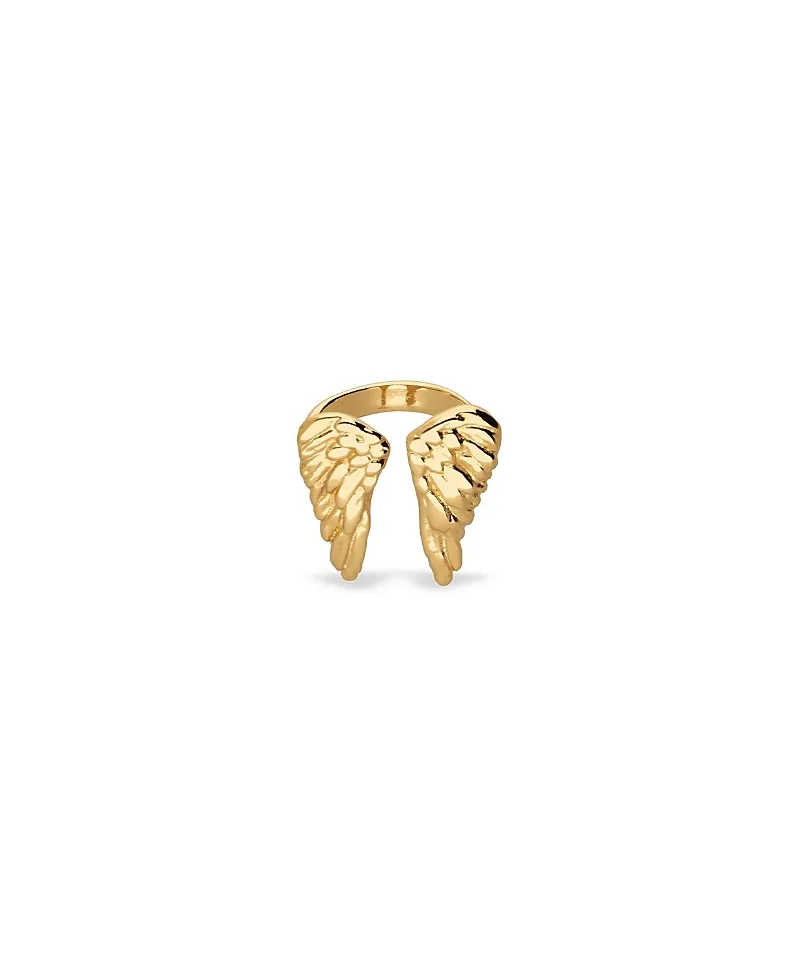 Gold-Plated Ring in the Shape of Wings by Unode50