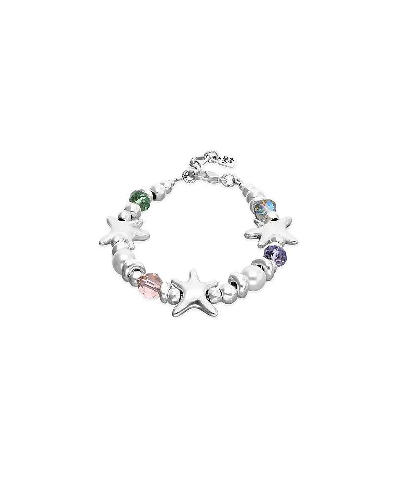 Tone Multicolor Faceted Crystal Bracelet by Unode50