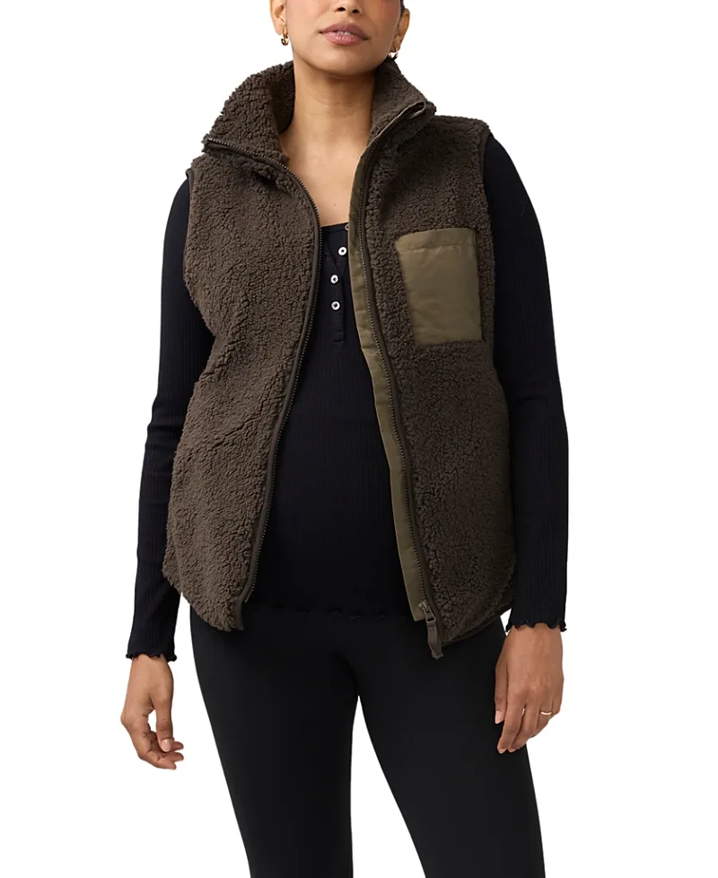 Sherpa Maternity Vest with Baby Carrier Insert