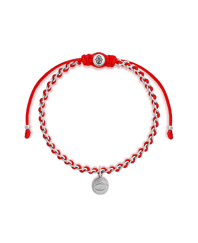 Sacred Vision Drawstring Evil Eye Bracelet by Karma And Luck