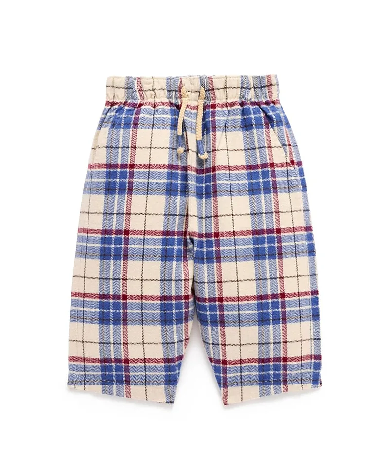 Slouchy Check Pants by Purebaby