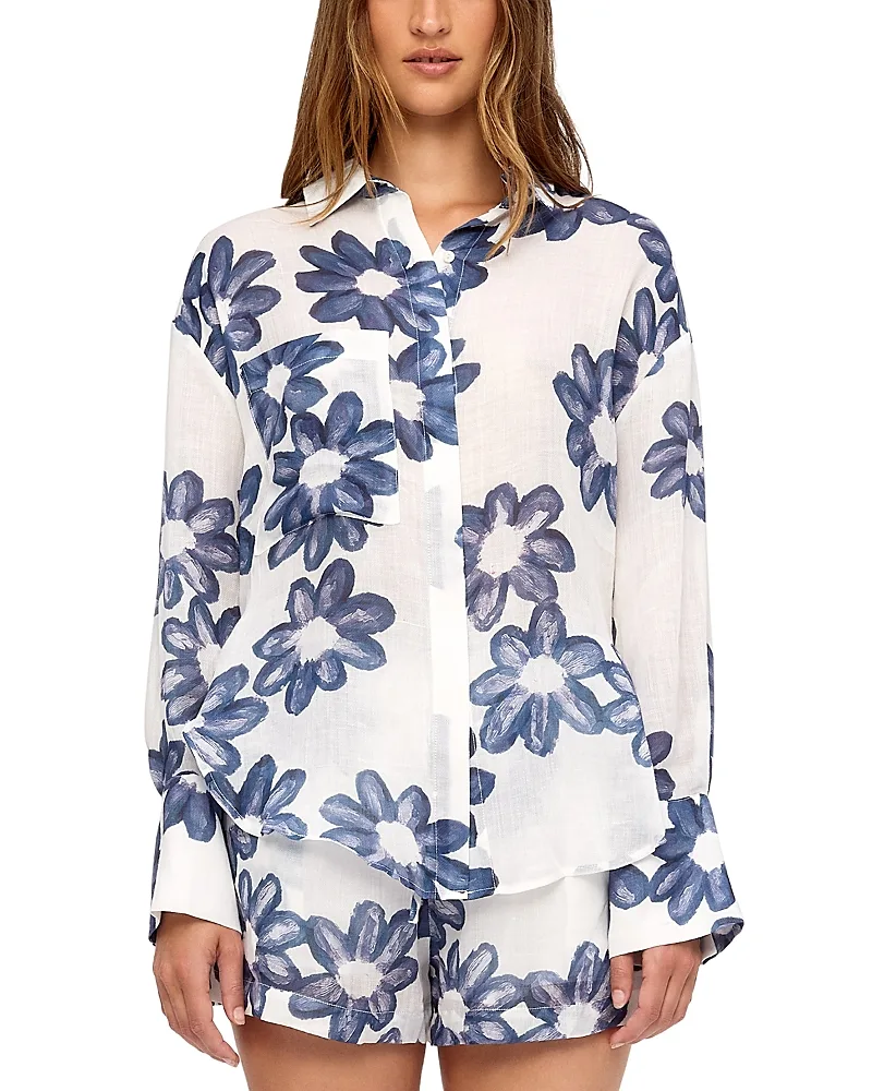 Ramie Back Tie Detail Shirt by Zulu & Zephyr