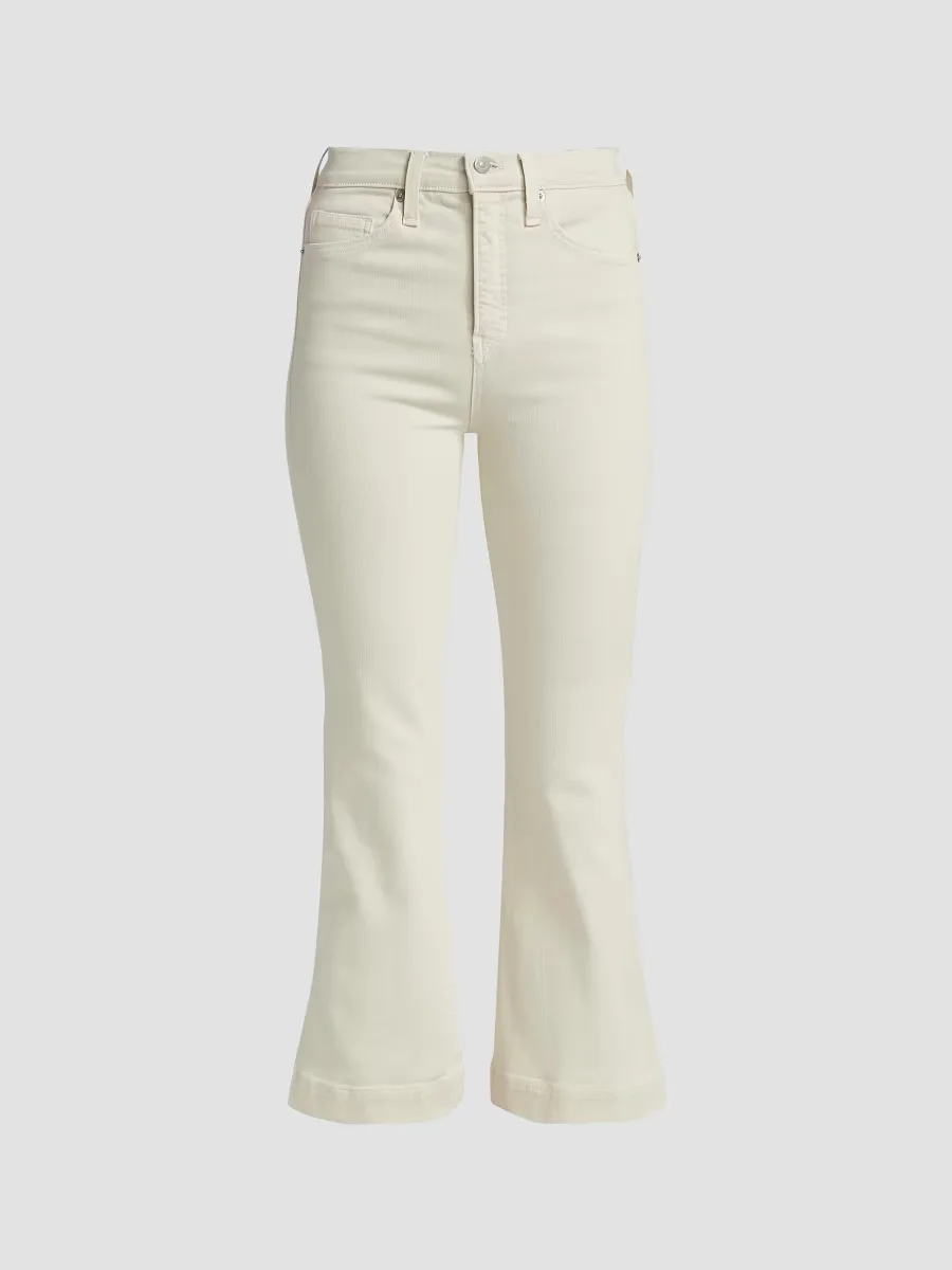 Carson High-Rise Ankle Flare Jeans by Veronica Beard