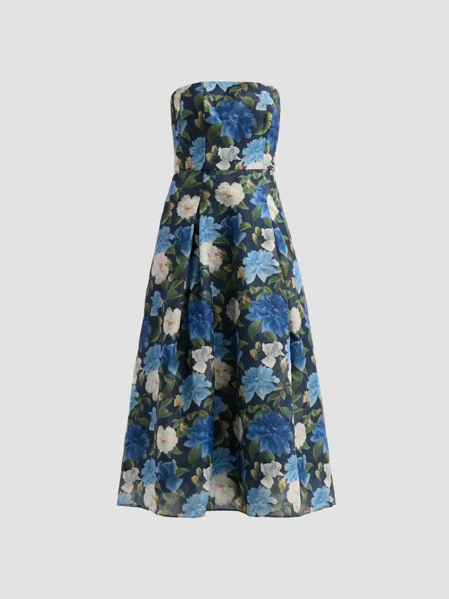 Shay Strapless Midi Dress by SACHIN BABI