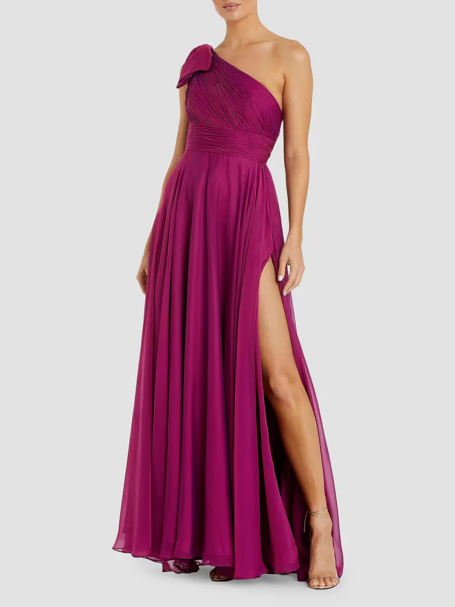 Mac Duggal One-Shoulder Gown by M.A.C.
