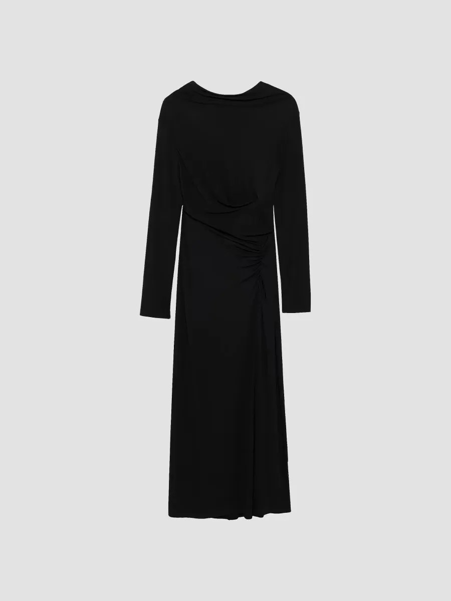 Ferrera Long-Sleeve Gathered Maxi Dress by SIMKHAI