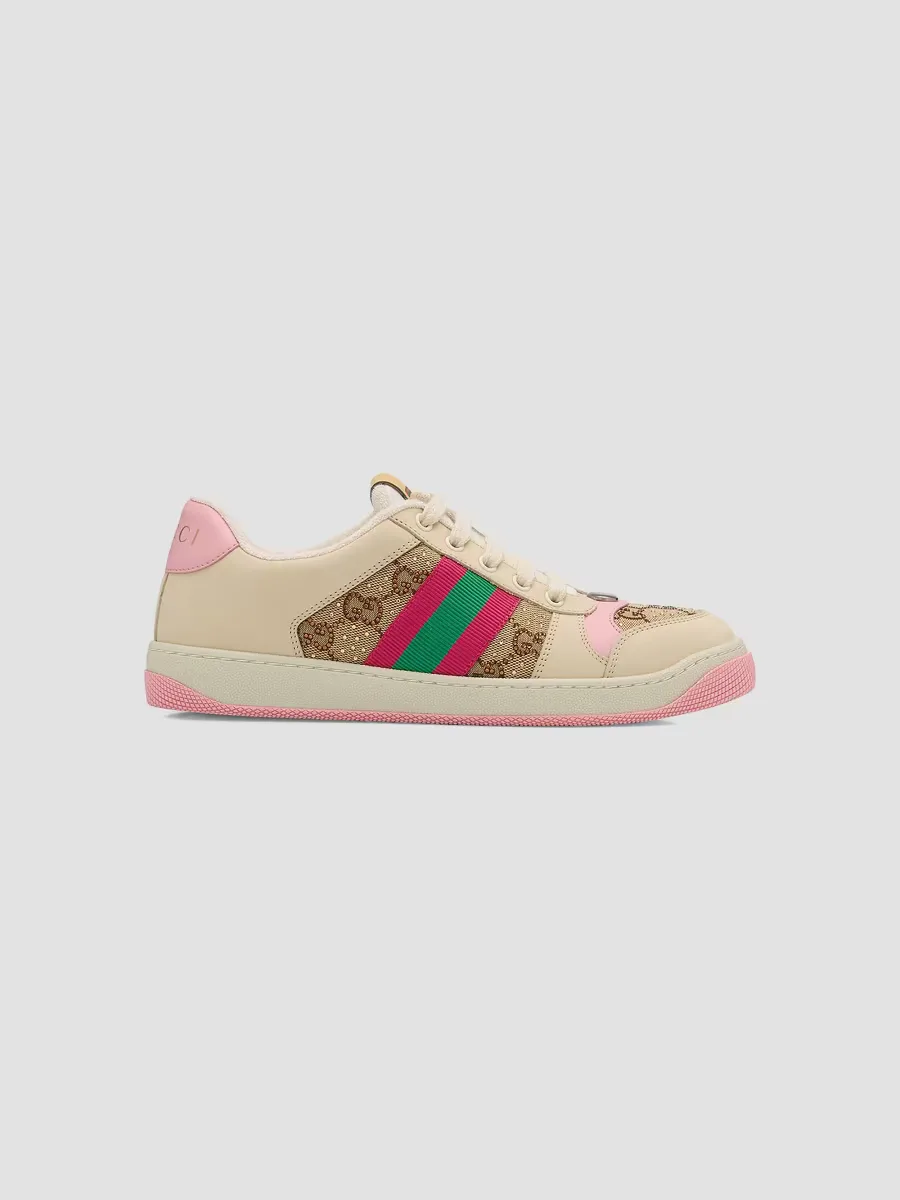 GG Crystal-Embellished Canvas Sneakers