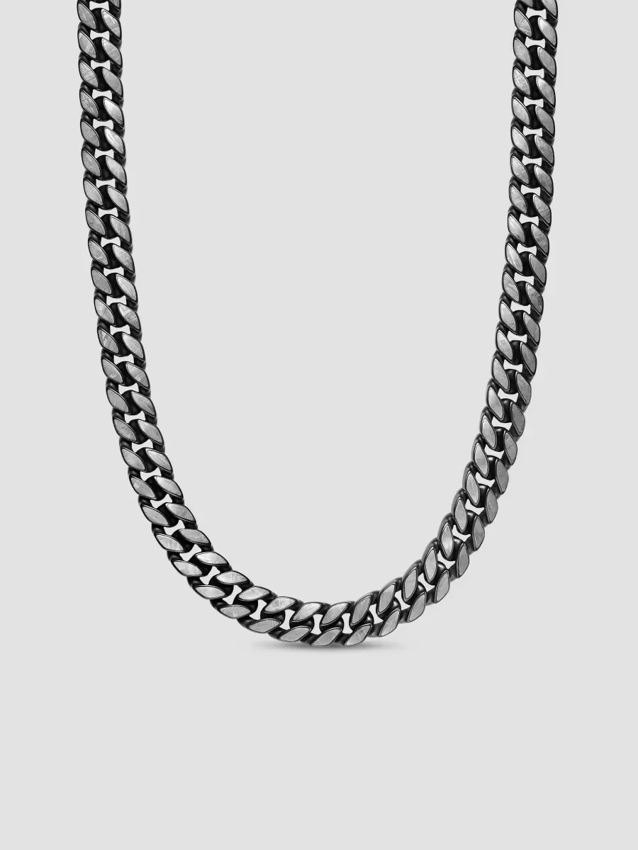 Curb Chain Necklace in Black Titanium - Meteorite - Size 20 by David Yurman