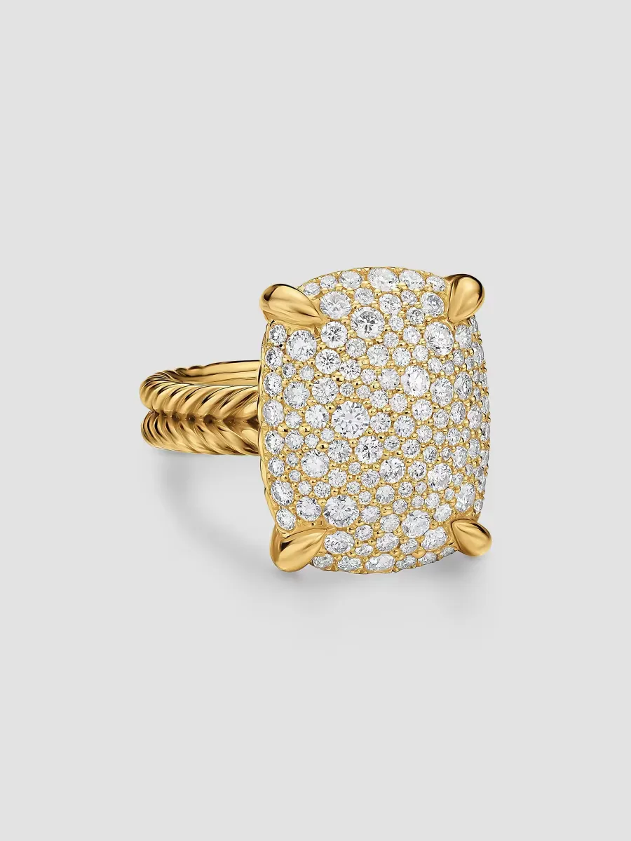 Chatelaine Elongated Ring in 18K Yellow Gold by David Yurman