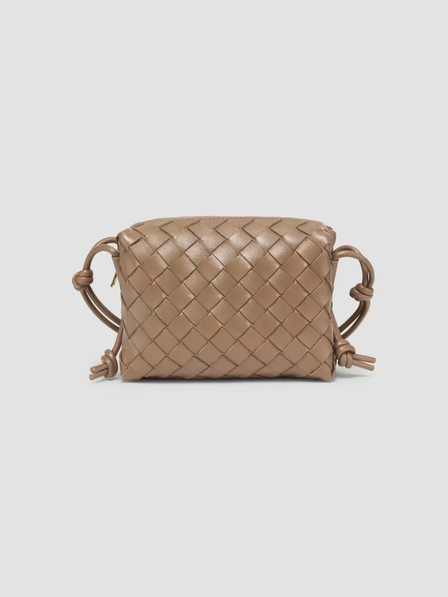 Mini Loop Leather Crossbody Bag by Bottega Veneta