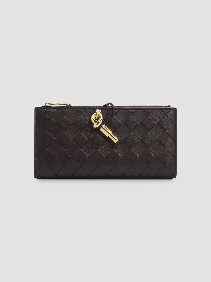 Intrecciato Leather Wallet by Bottega Veneta