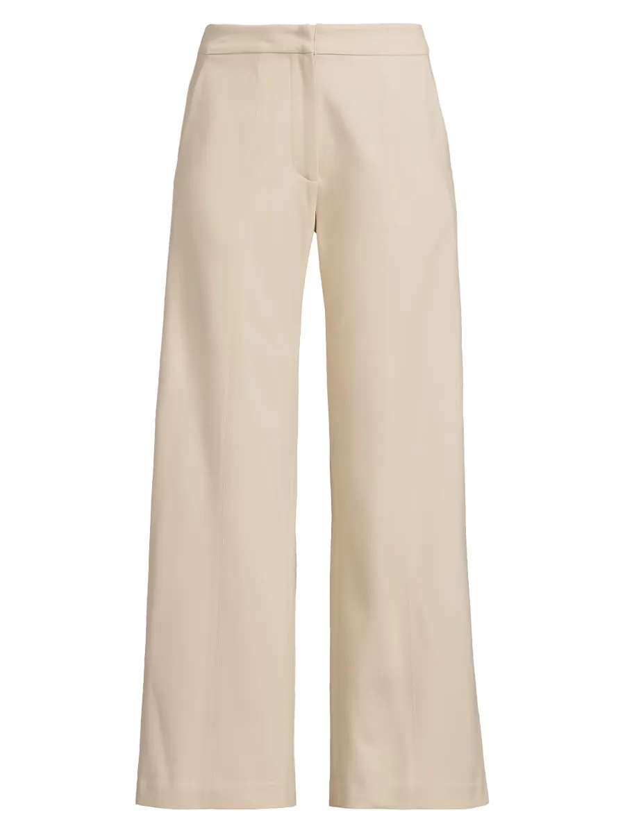 LuxeStretch Stretch-Cotton Wide-Leg Pants by Misook