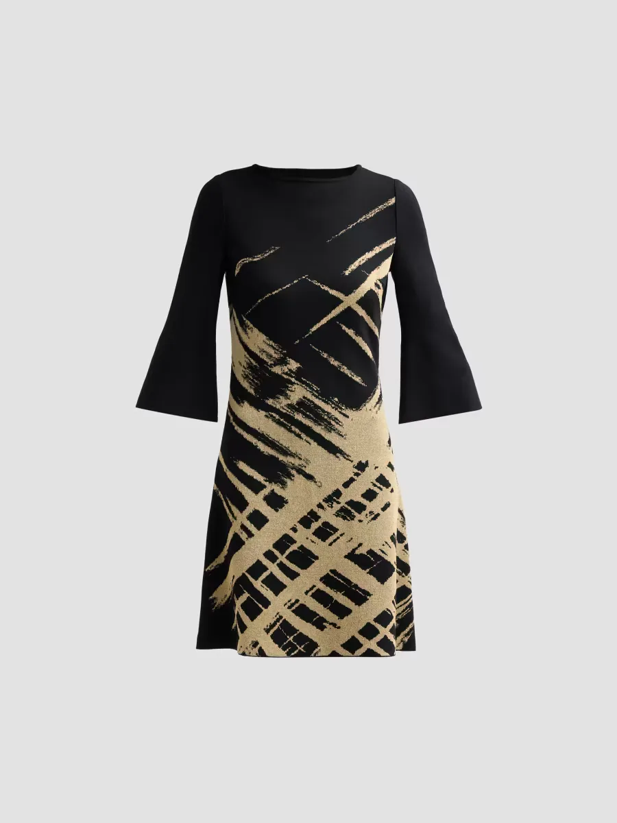 Abstract-Print Mini Dress by Ming Wang
